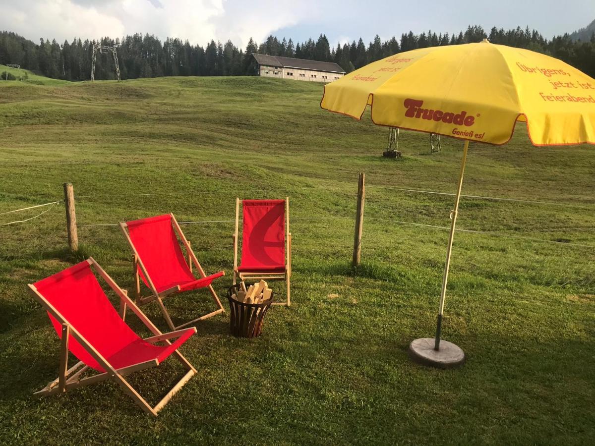 Ferienwohnung Bergblick Am Rande Der Wildnis Sibratsgfäll Esterno foto